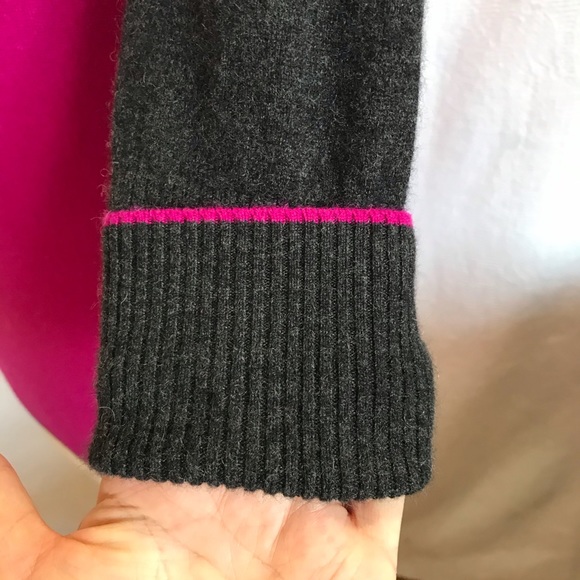 Mulberry and Charcoal tunic Cashmere sweater S/M - Picture 8 of 13